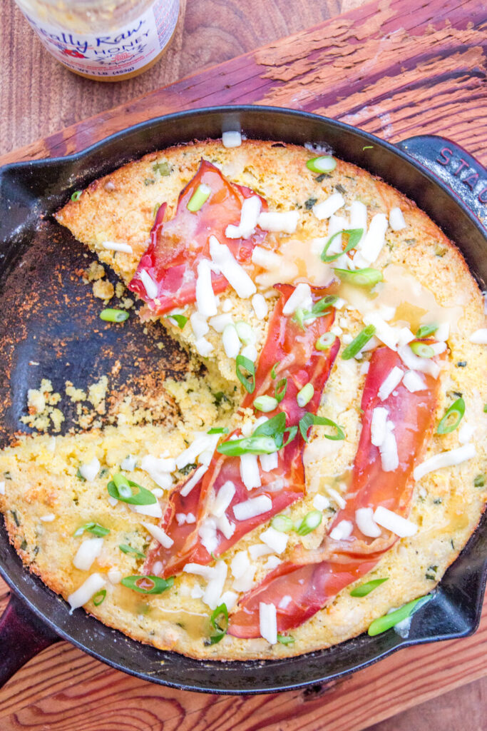 Trader Joe's Tuesday: Brown Butter Cheddar-Scallion Crispy Prosciutto Cornbread