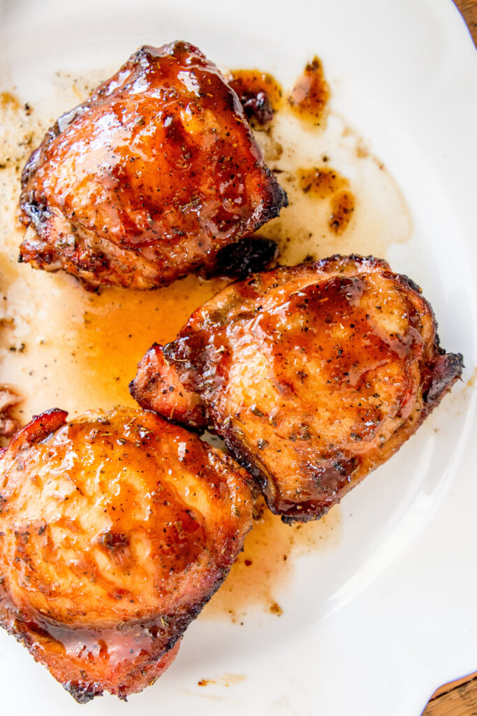 Grilled Honey Balsamic Chicken Thighs