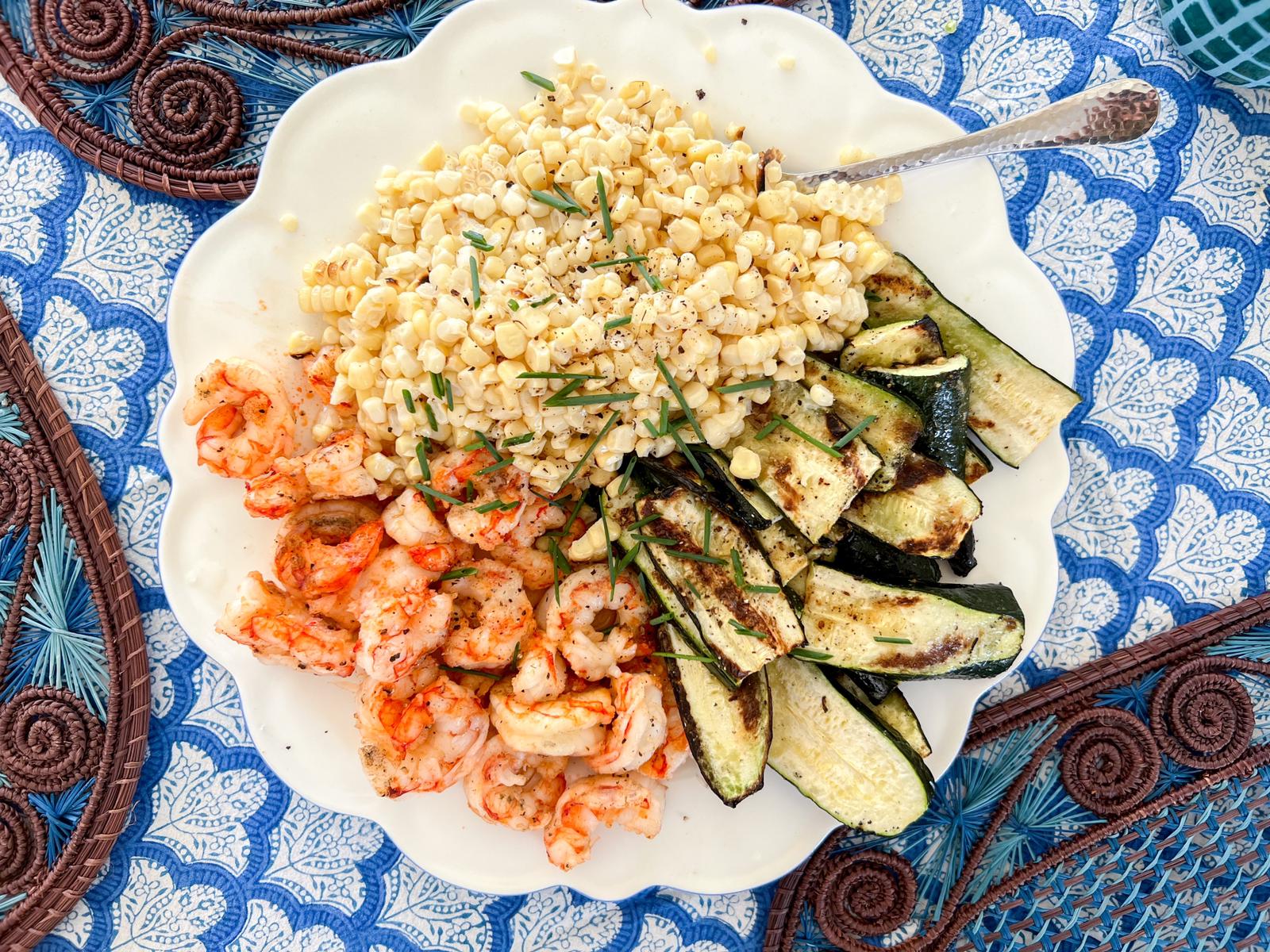Summer Grilled Shrimp Salad